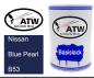 Preview: Nissan, Blue Pearl, B53: 500ml Lackdose, von ATW Autoteile West.